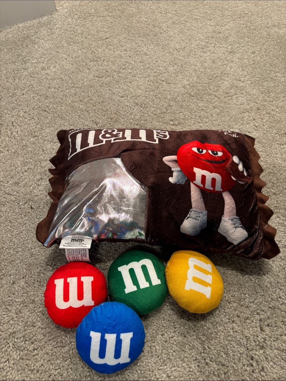 Iscream plush m&m pillow